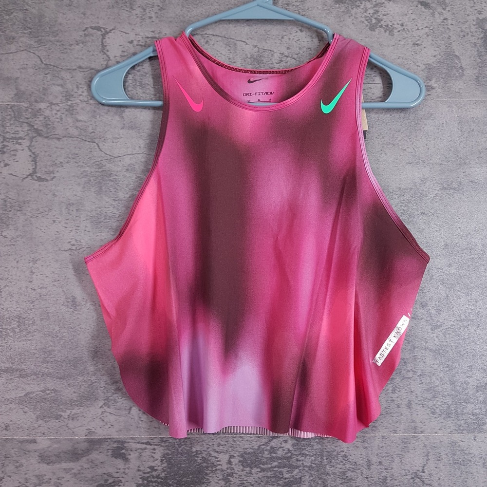 NIKE AeroSwift X Faith Kipyegon Dri-FIT ADV Run Tank Top Womens MEDIUM Pink